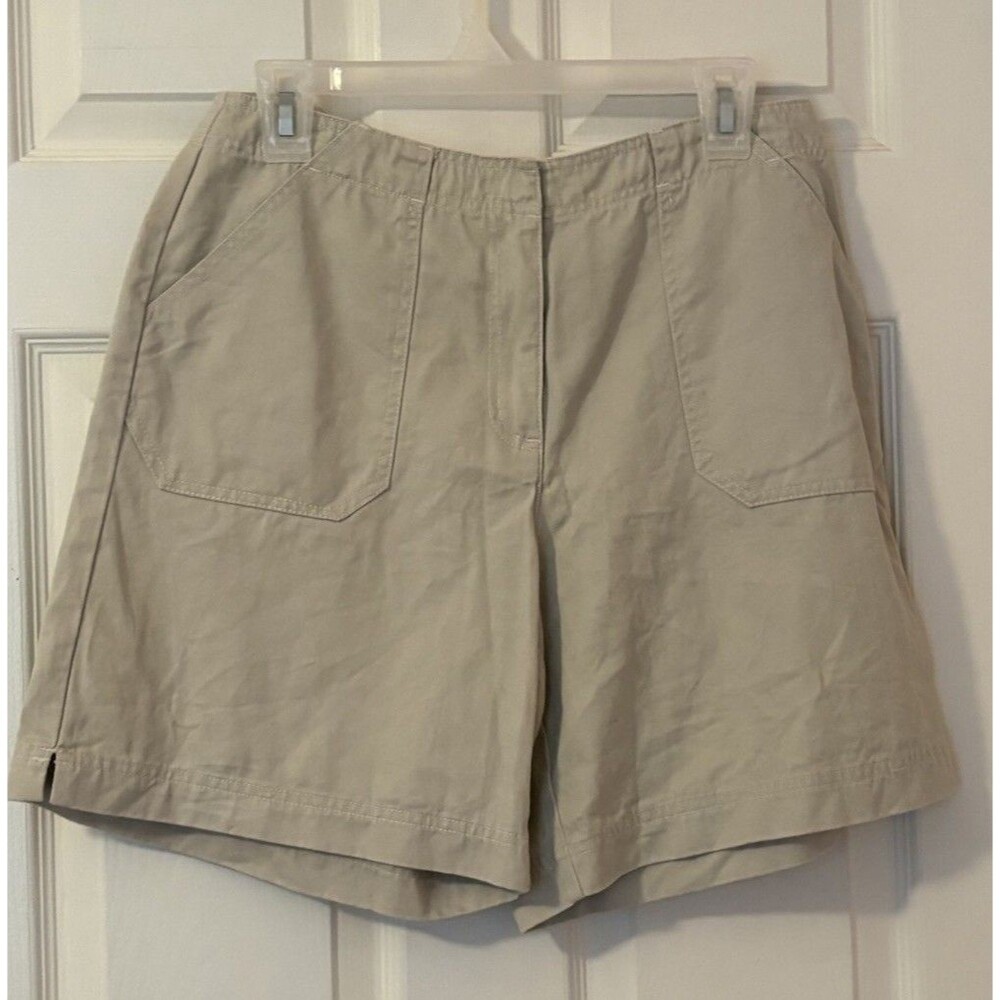 Crazy Horse Khaki Dress Shorts High Waist Size 10